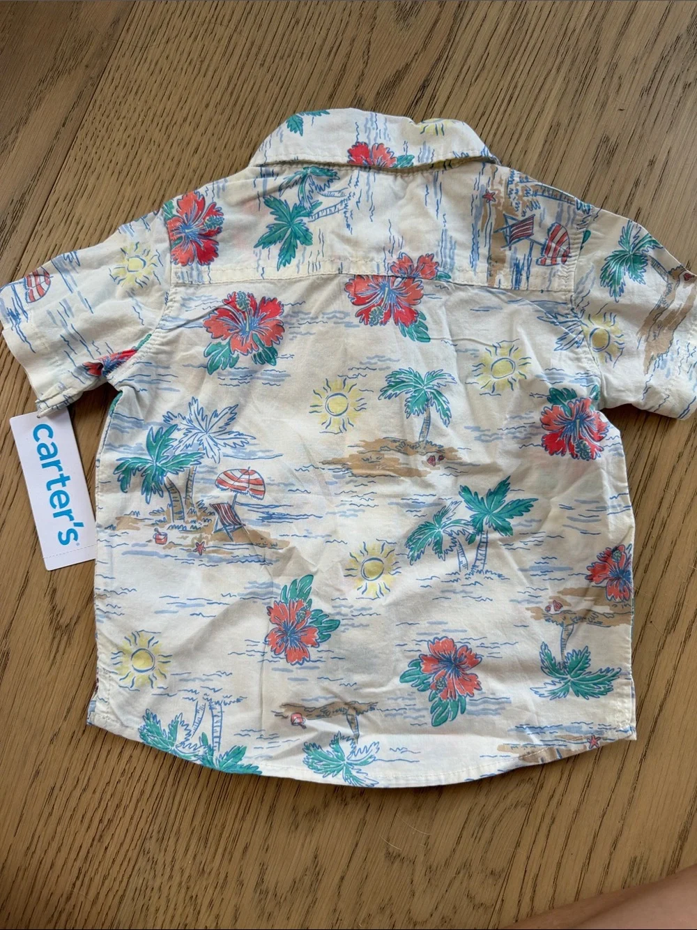 Carter's Tropical Button-Up Shirt with Floral Print